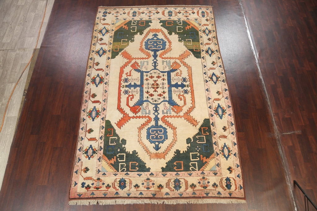 Geometric Anatolian Oriental Area Rug 7x11