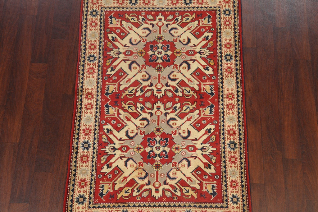 Geometric Anatolian Oriental Area Rug 4x6