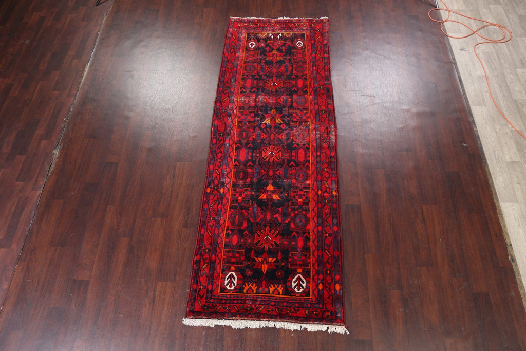 Geometric Malayer Persian Runner Rug 4x10