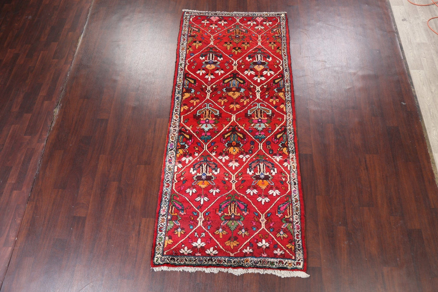 Floral Bakhtiari Persian Runner Rug 4x9