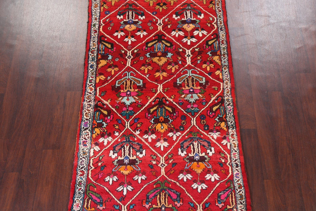 Floral Bakhtiari Persian Runner Rug 4x9