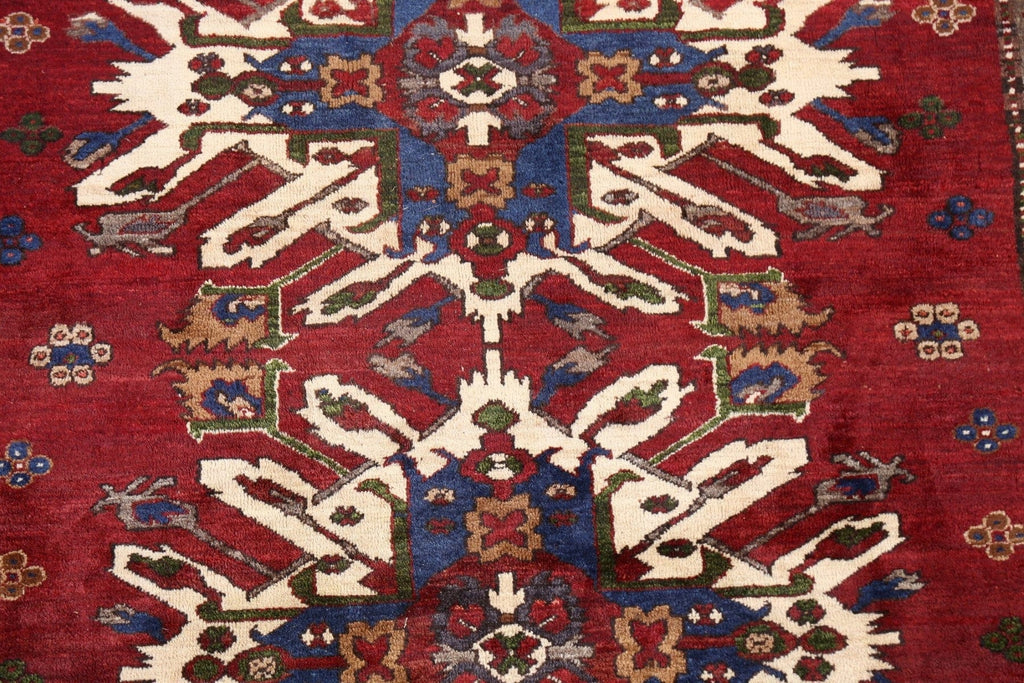 Natural Dye Geometric Anatolian Oriental Area Rug 5x6