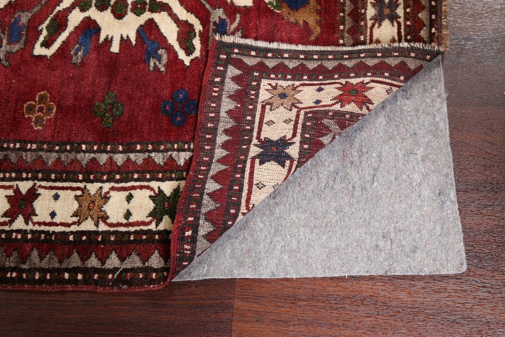 Natural Dye Geometric Anatolian Oriental Area Rug 5x6