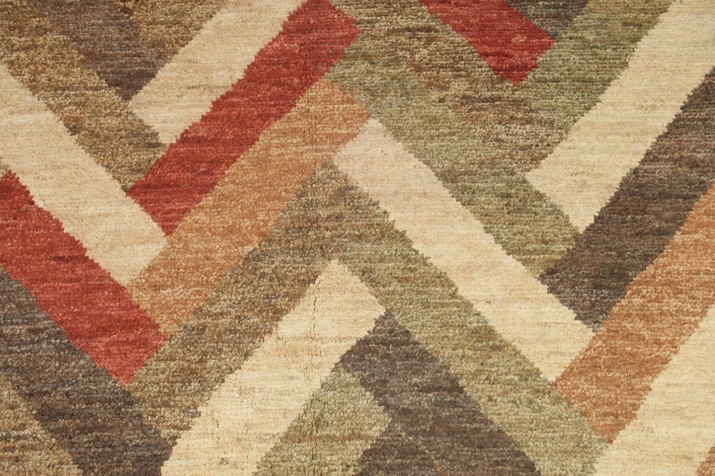 Chevron Style Modern Oriental Area Rug 8x12