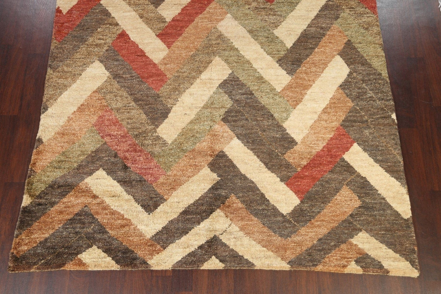 Chevron Style Modern Oriental Area Rug 8x12