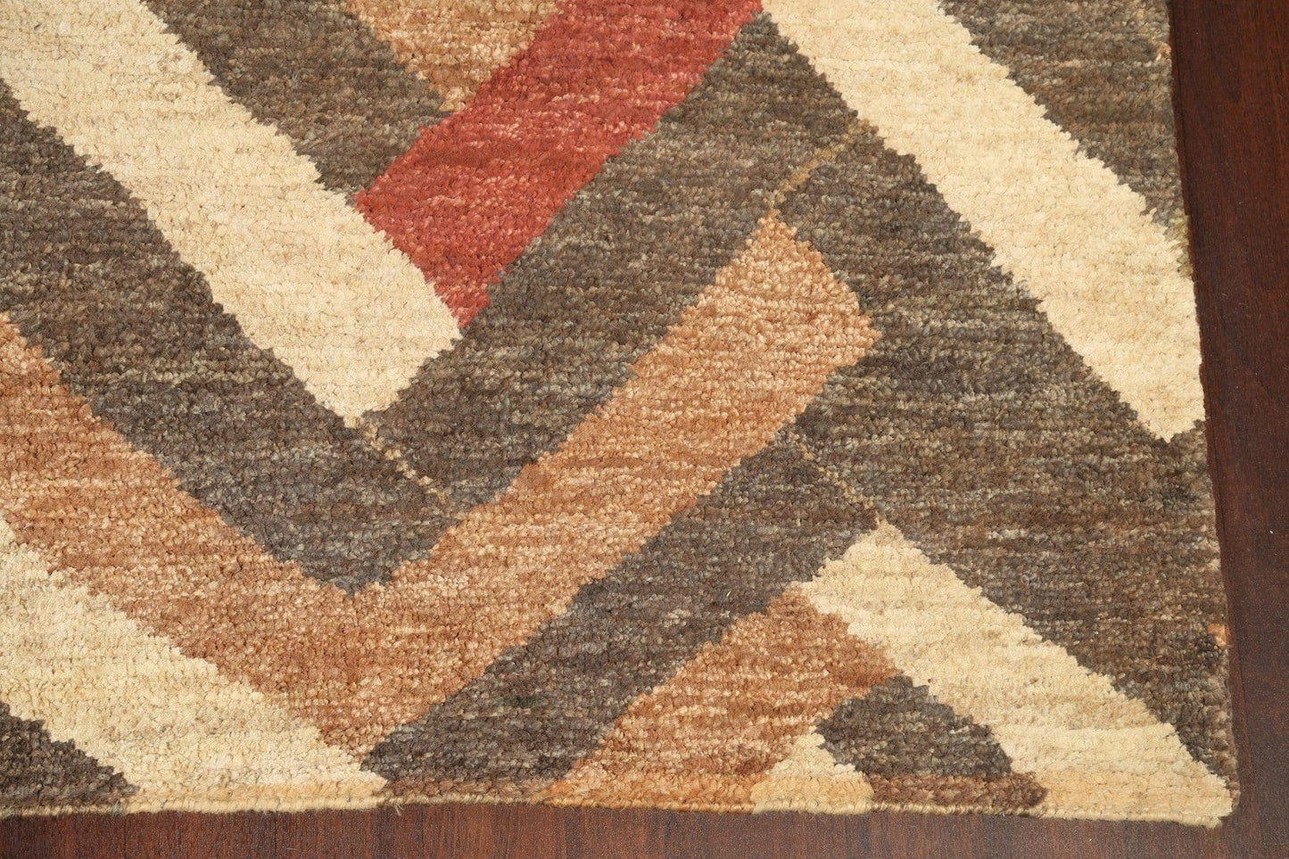 Chevron Style Modern Oriental Area Rug 8x12