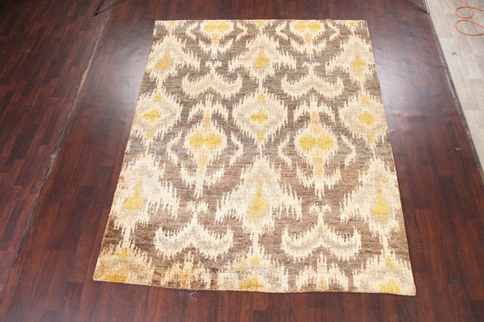 Contemporary Abstract Oriental Area Rug 8x10