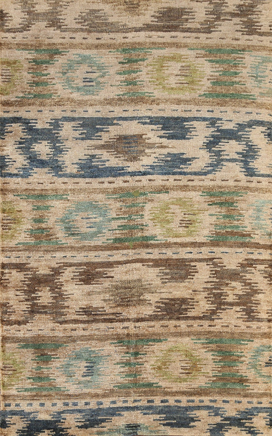 Stripe Abstract Oriental Area Rug 5x8