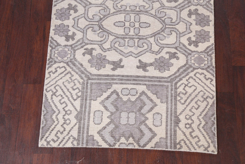 Geometric Distressed Area Rug 4x6