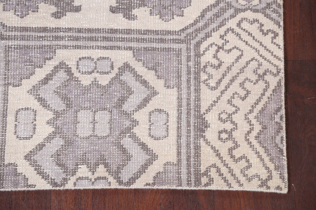 Geometric Distressed Area Rug 4x6