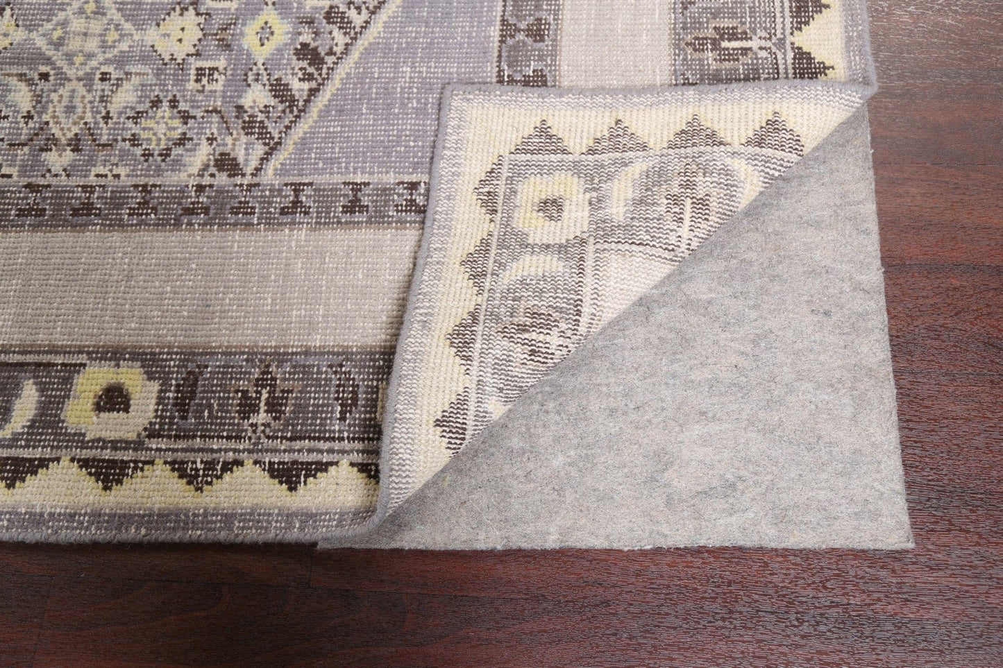 Geometric Oushak Distressed Area Rug 8x11