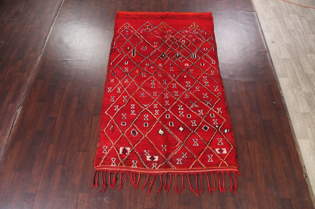 Tribal Moroccan Oriental Area Rug 6x10