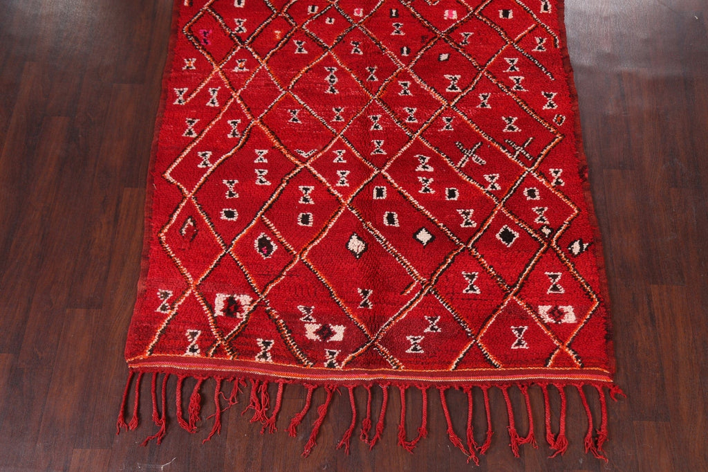 Tribal Moroccan Oriental Area Rug 6x10