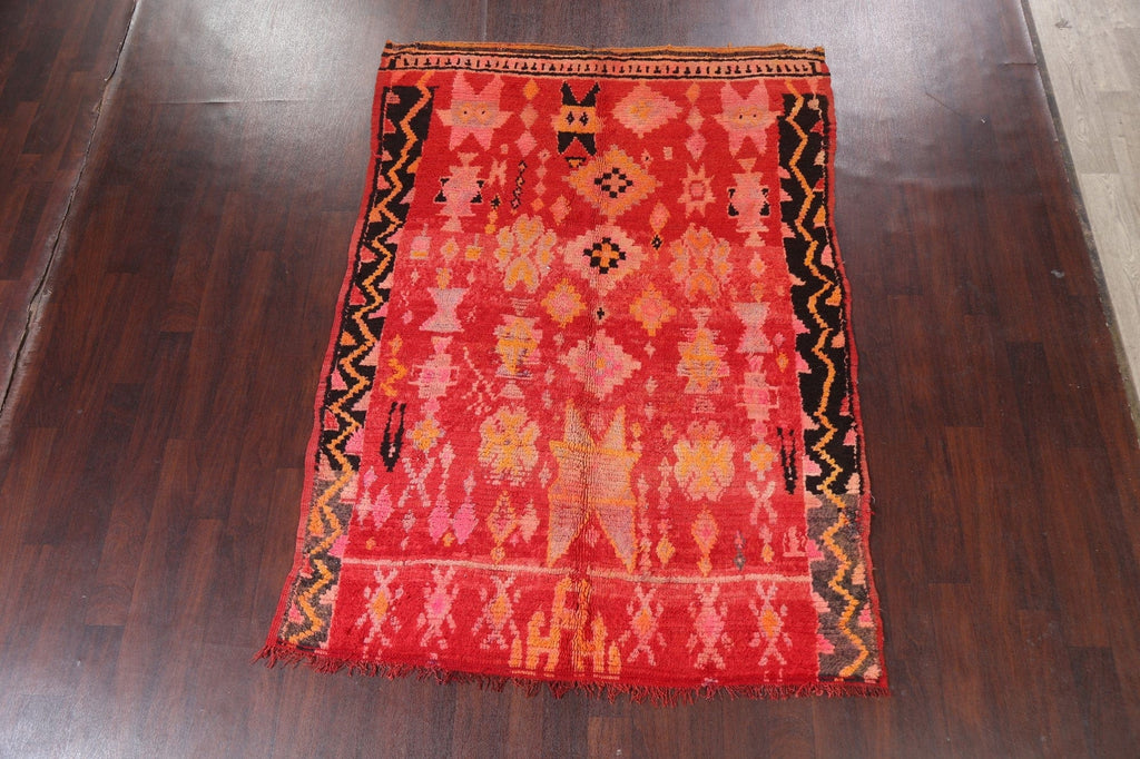 Tribal Moroccan Oriental Area Rug 6x8