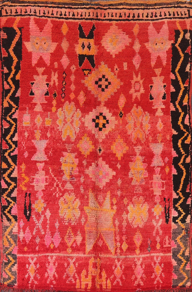 Tribal Moroccan Oriental Area Rug 6x8