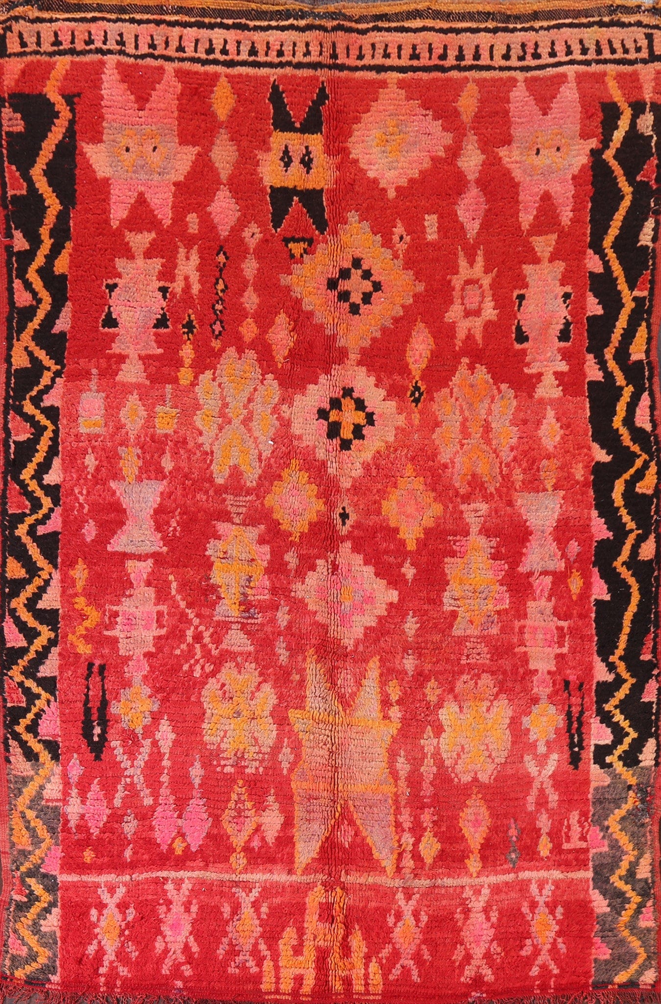 Tribal Moroccan Oriental Area Rug 6x8