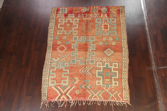 Tribal Moroccan Oriental Area Rug 6x8