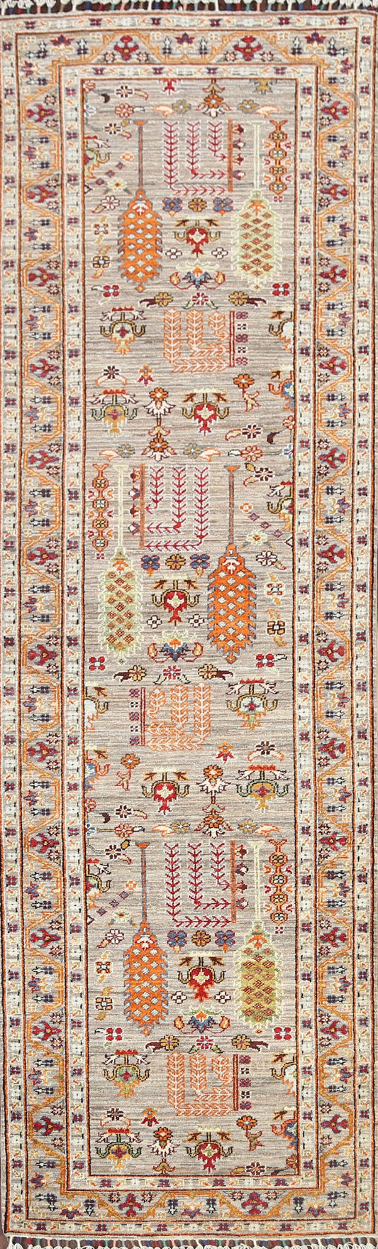 Geometric Ziegler Oriental Runner Rug 3x10