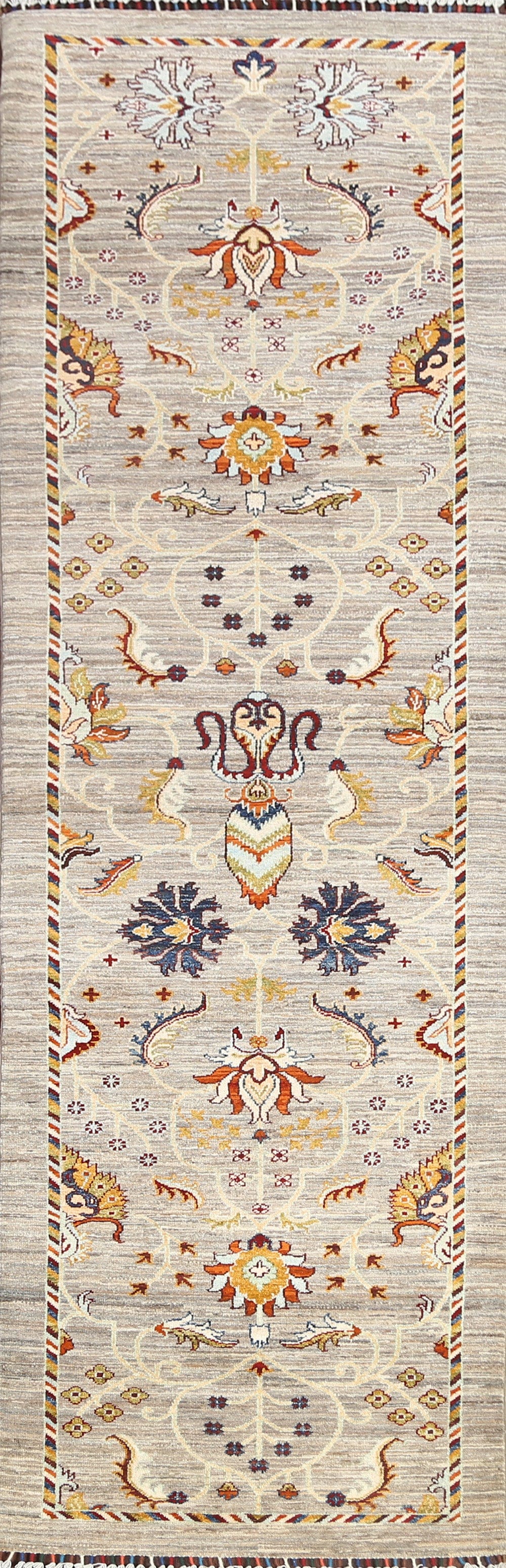 Floral Ziegler Oriental Runner Rug 3x10