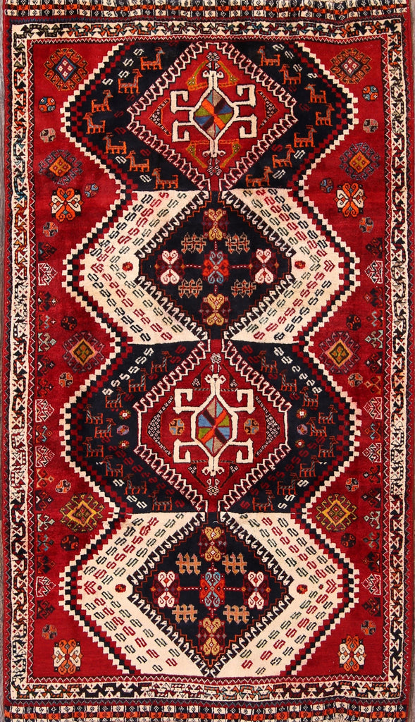 4x7 Shiraz Abadeh Persian Area Rug