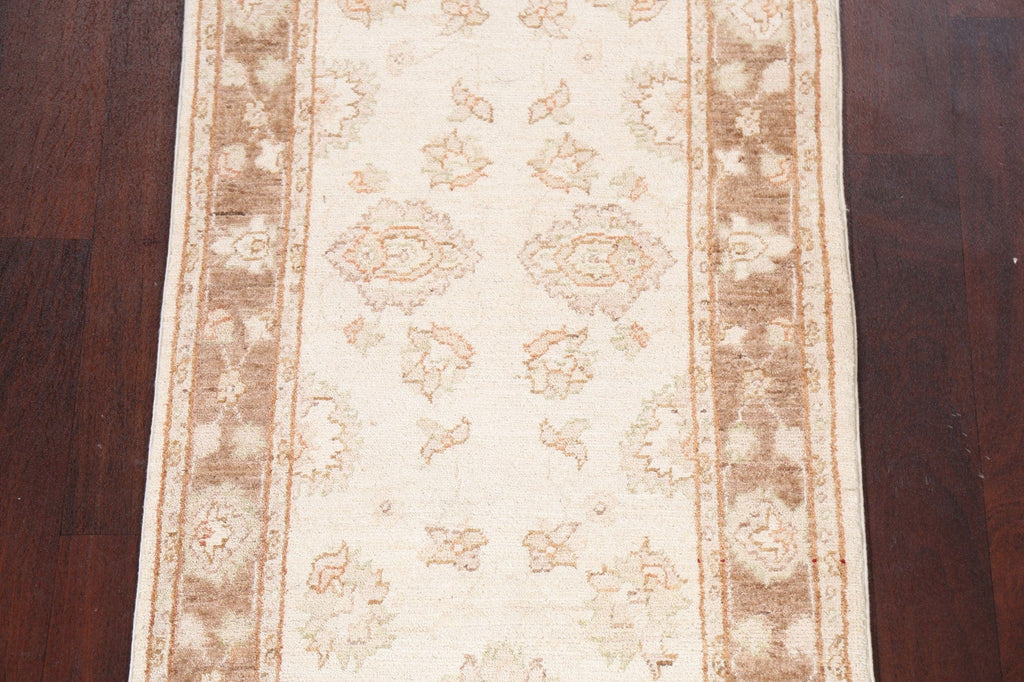 Muted Peshawar Oriental Runner Rug 3x10