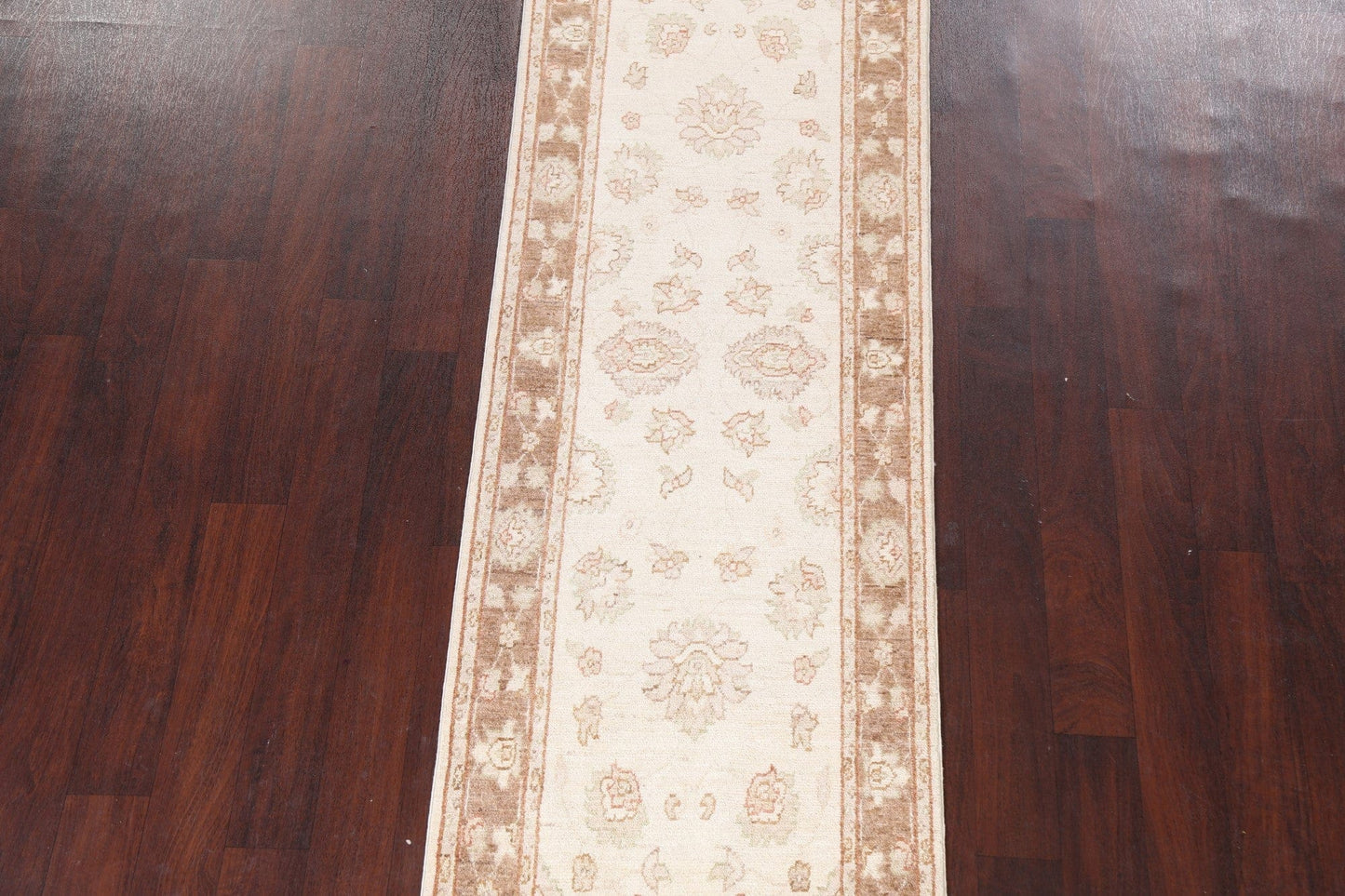 Muted Peshawar Oriental Runner Rug 3x10