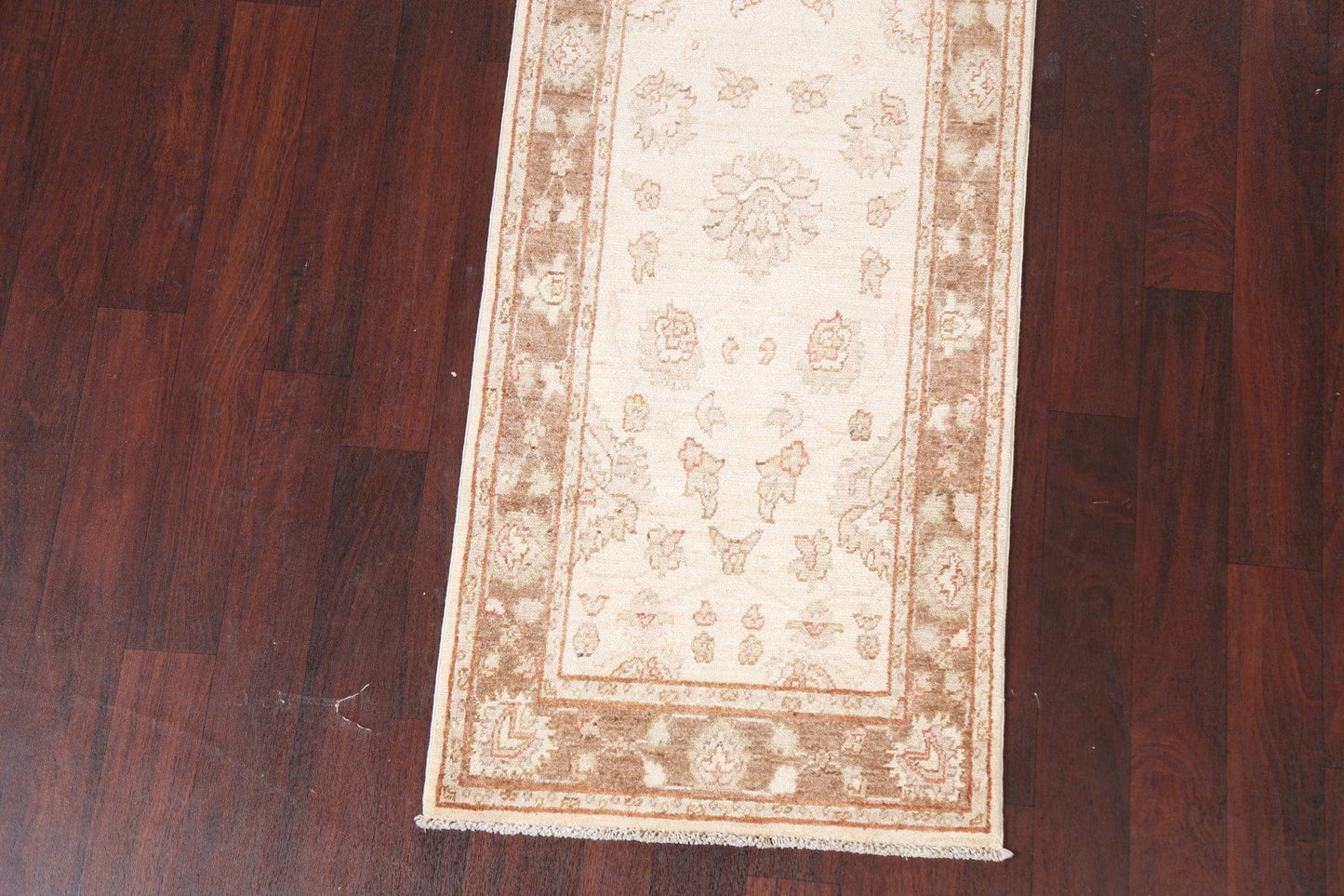 Muted Peshawar Oriental Runner Rug 3x10