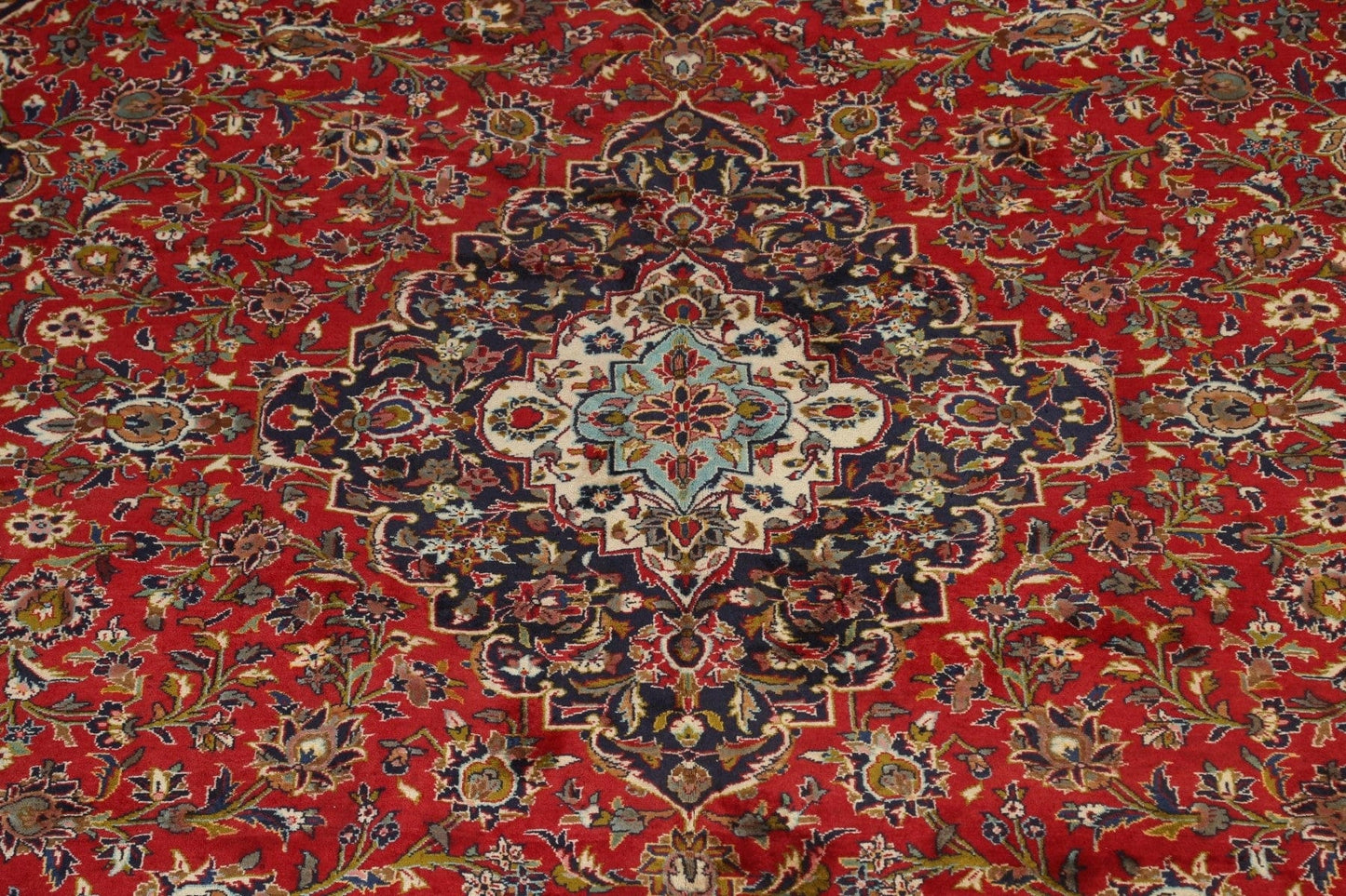 Traditional Kashan Persian Area Rug 11x16