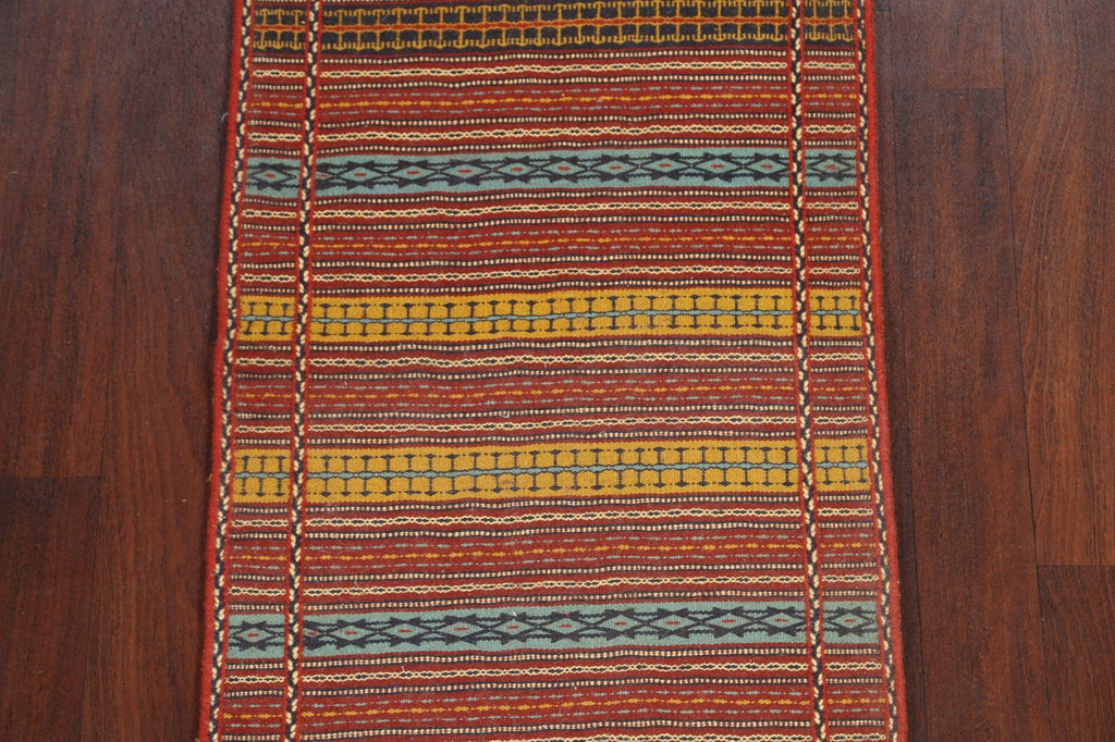 Stripe Kilim Sirjan Persian Runner Rug 2x7