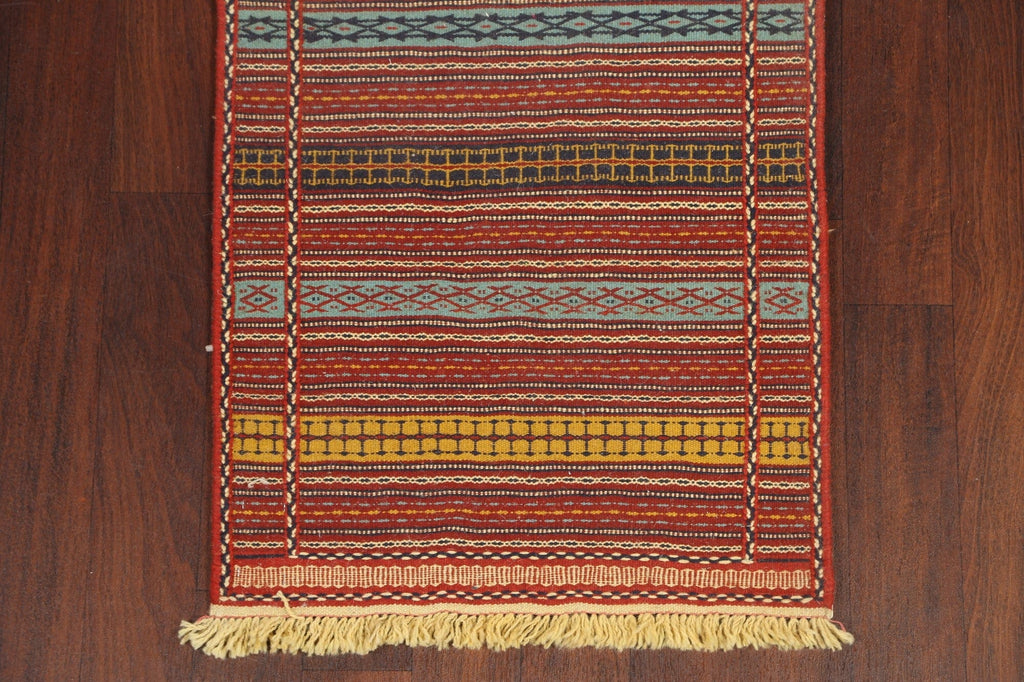 Stripe Kilim Sirjan Persian Runner Rug 2x7