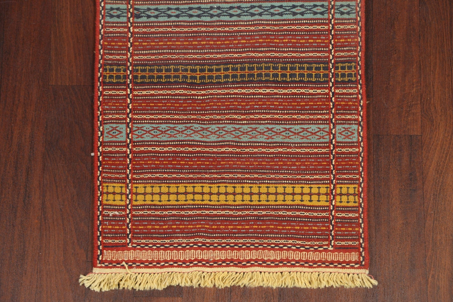 Stripe Kilim Sirjan Persian Runner Rug 2x7