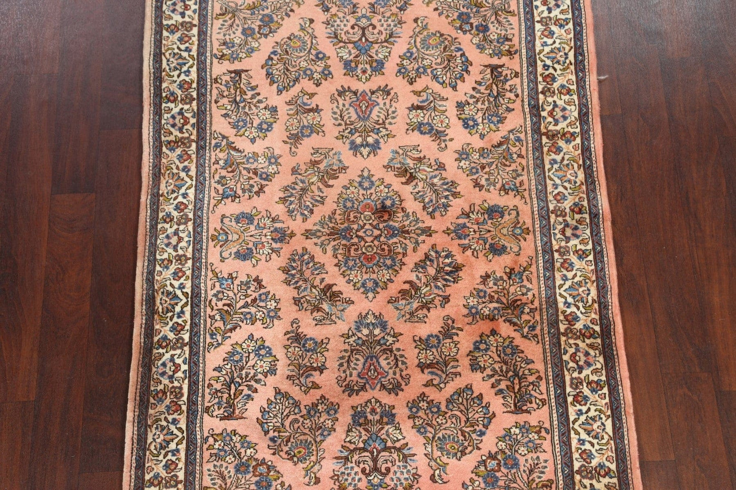 Floral Sarouk Persian Area Rug 4x6