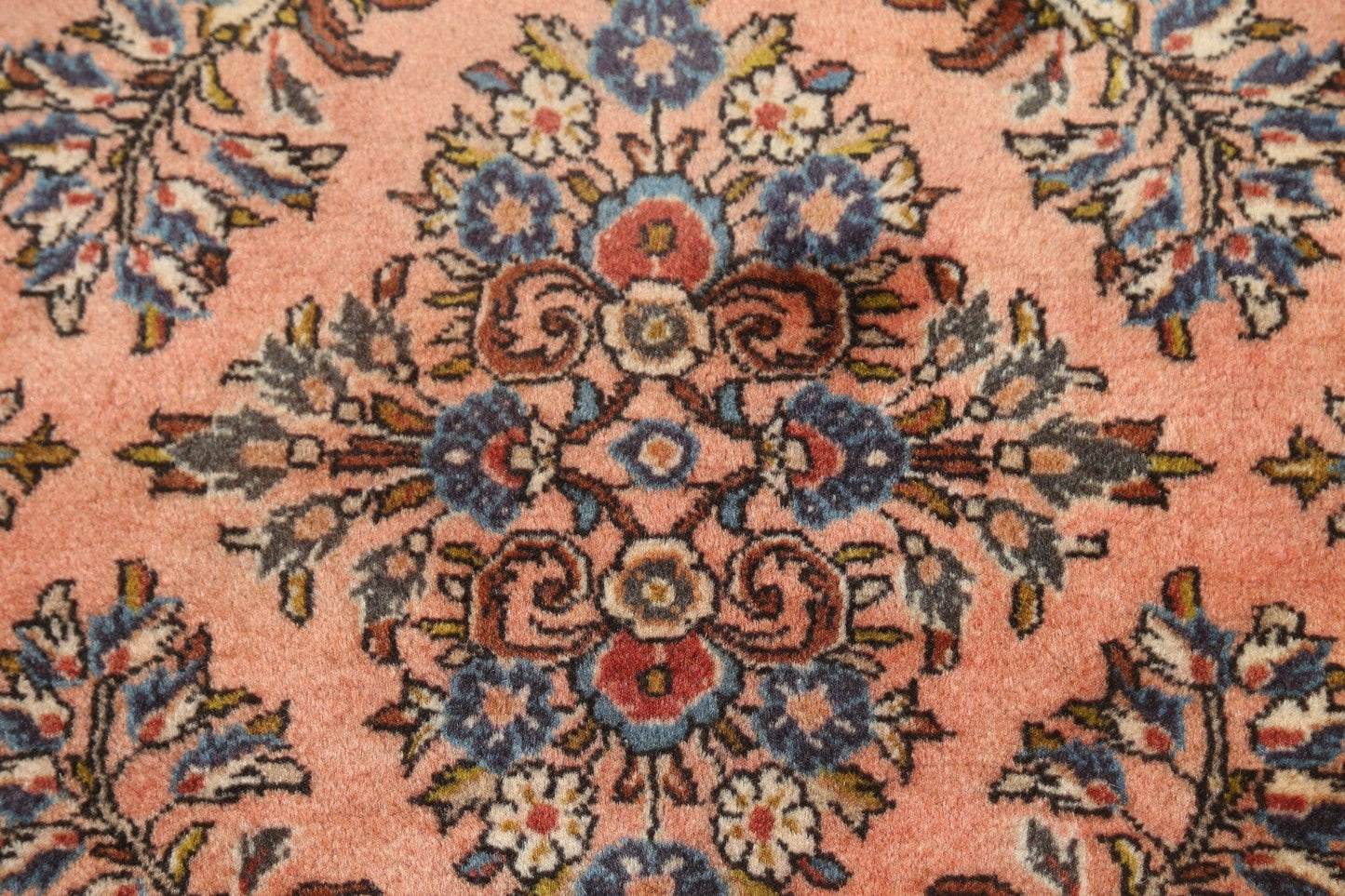 Floral Sarouk Persian Area Rug 4x6