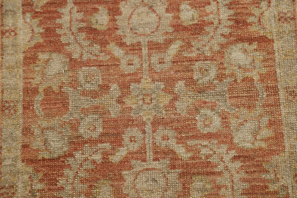 Vegetable Dye Oushak Oriental Runner Rug 3x11