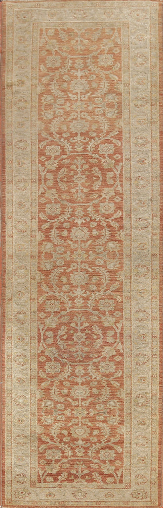 Vegetable Dye Oushak Oriental Runner Rug 3x11