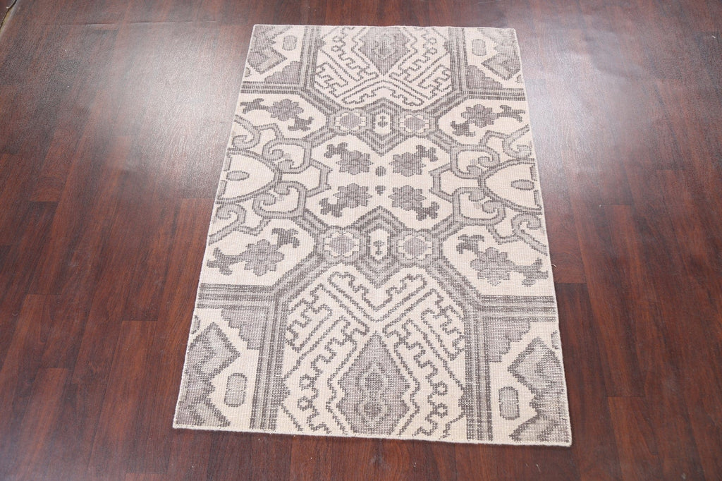 Abstract Oriental Area Rug 4x6