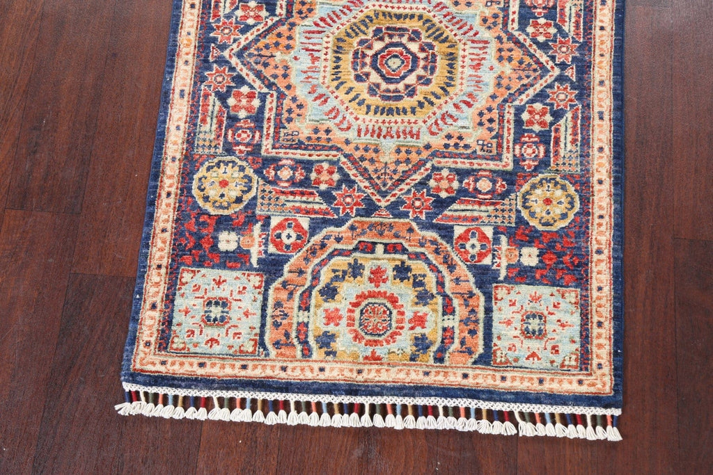 Geometric Kazak Oriental Area Rug 3x4