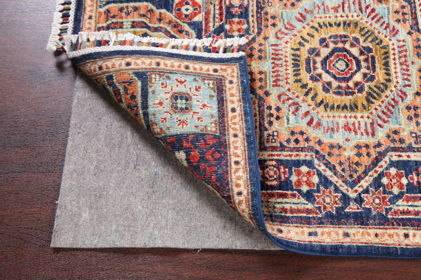 Geometric Kazak Oriental Area Rug 3x4