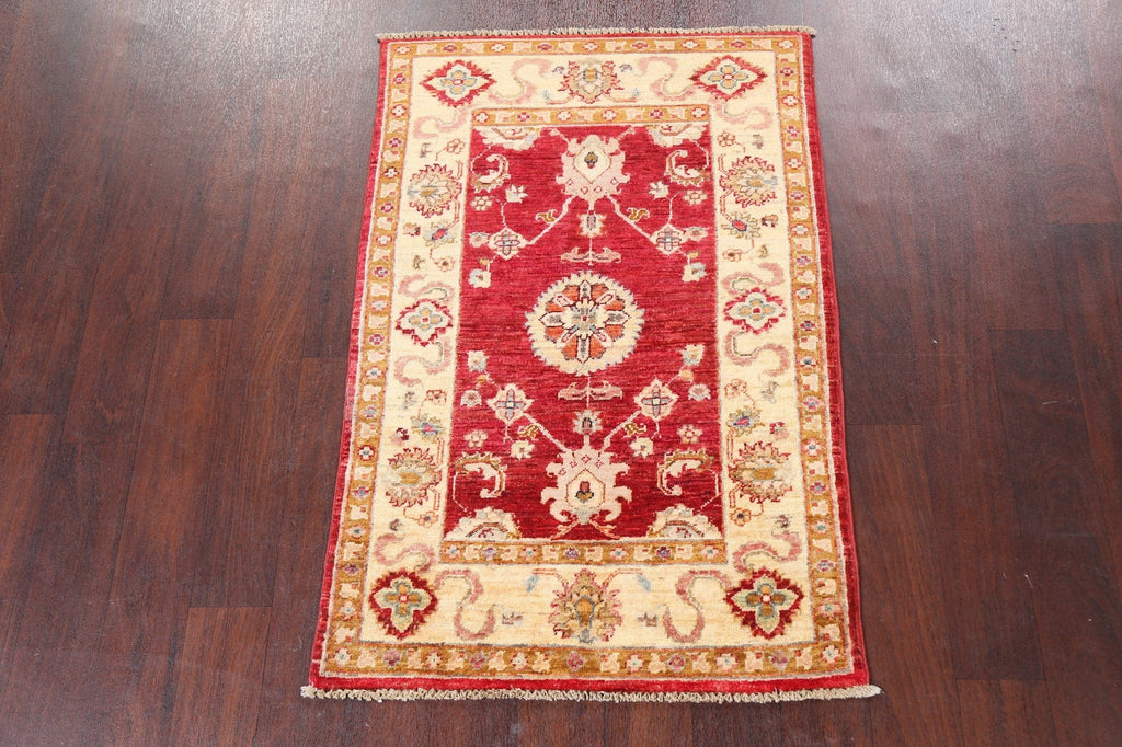 Geometric Kazak Oriental Area Rug 3x4