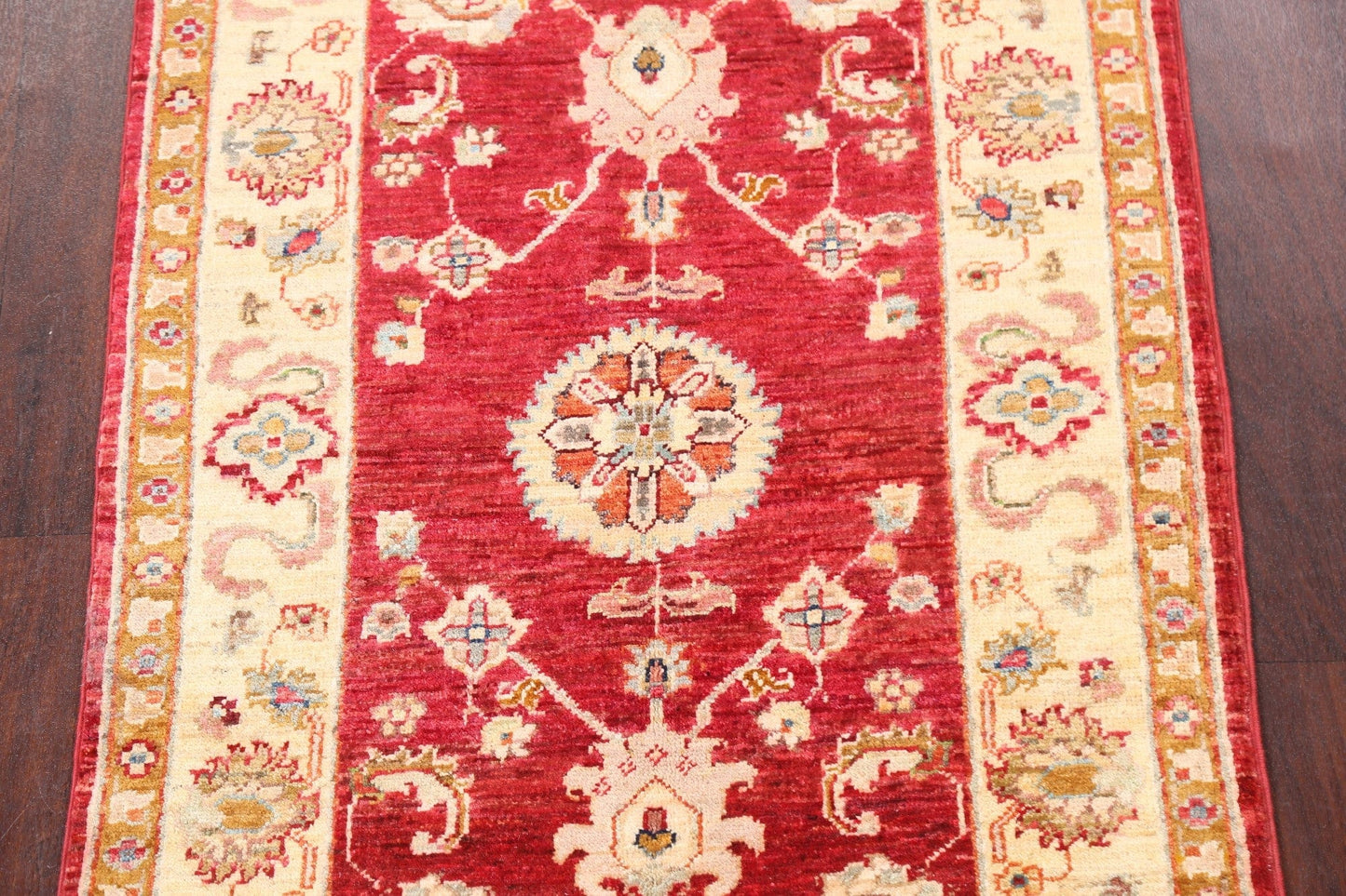 Geometric Kazak Oriental Area Rug 3x4