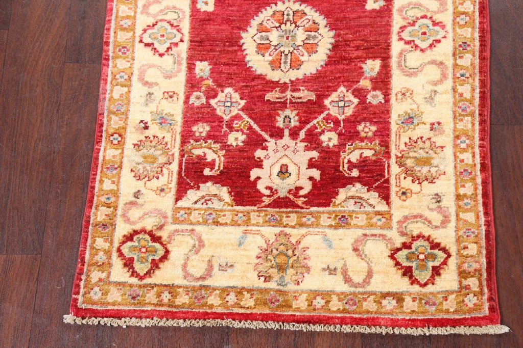 Geometric Kazak Oriental Area Rug 3x4