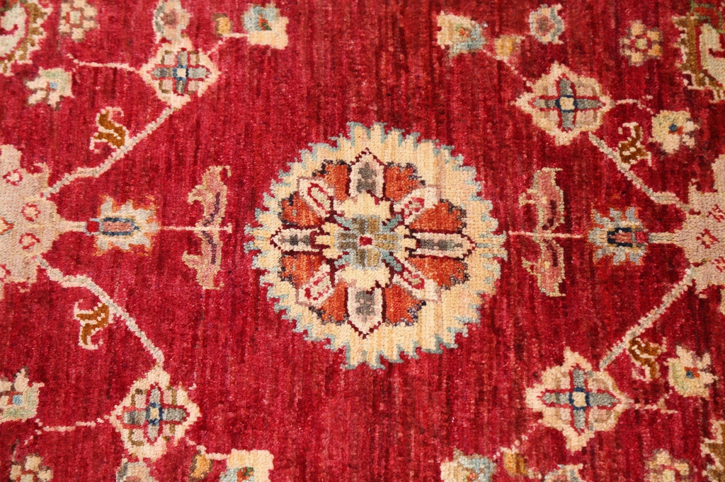 Geometric Kazak Oriental Area Rug 3x4