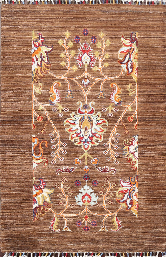 Floral Kazak Oriental Area Rug 3x4