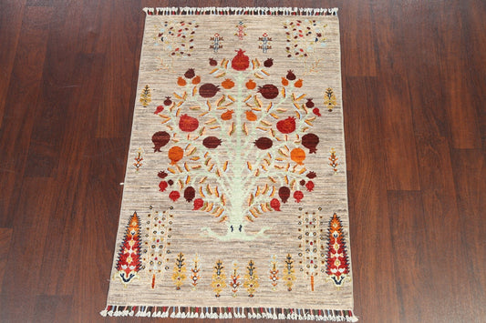 Floral Kazak Oriental Area Rug 3x4