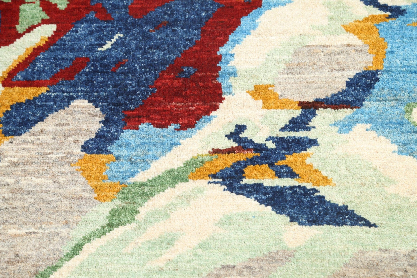 Modern Abstract Oriental Area Rug 3x4