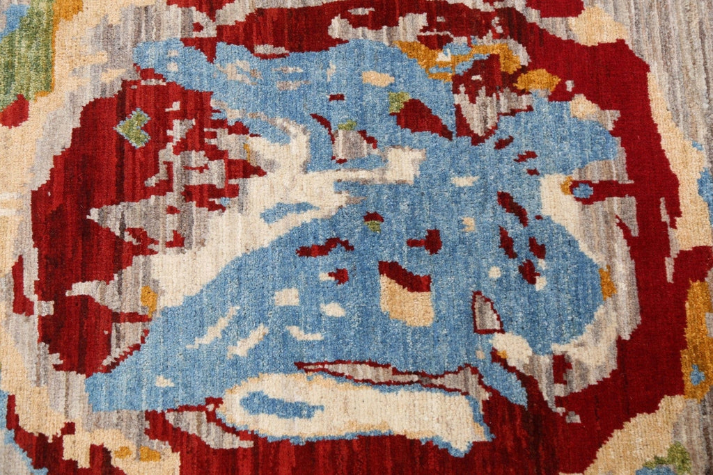 Abstract Kazak Oriental Rug 3x4