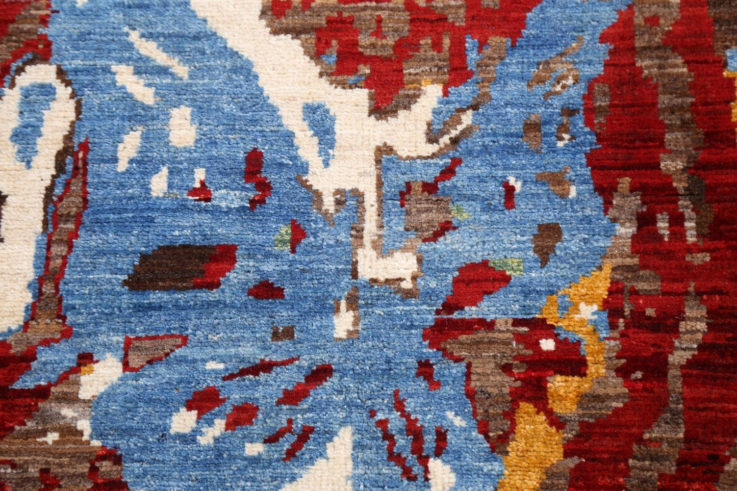 Abstract Kazak Oriental Rug 3x4