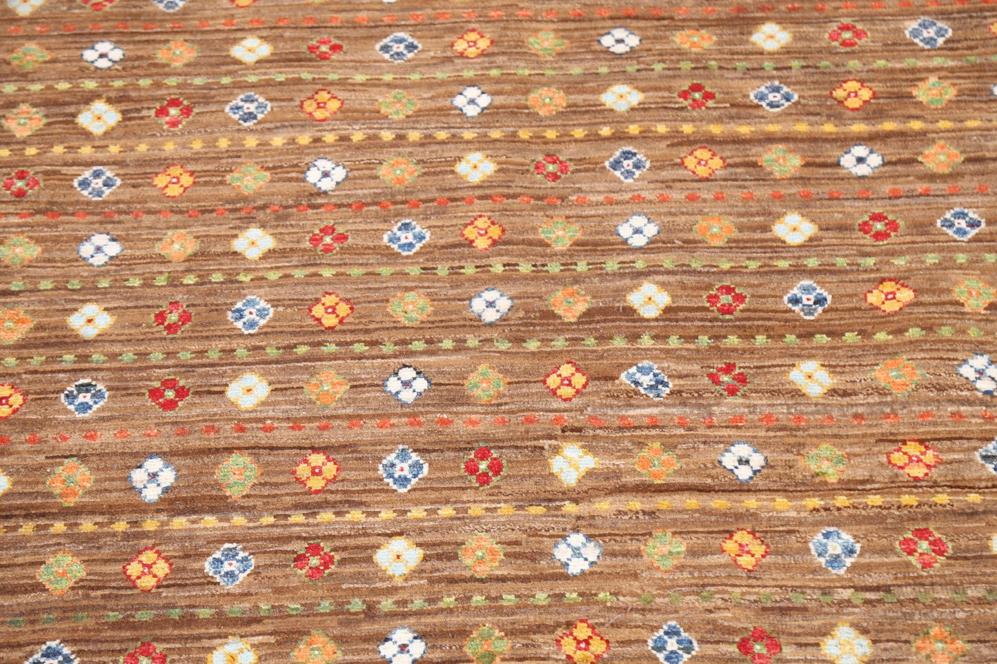 Handmade Kazak Wool Area Rug 4x6