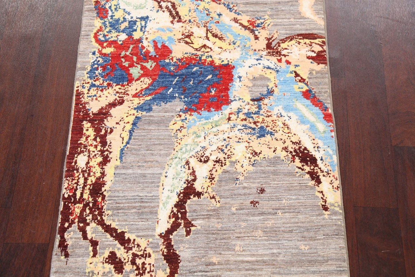 Abstract Kazak Oriental Rug 3x4