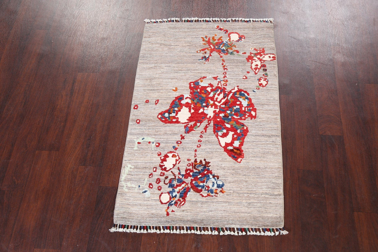 Abstract Kazak Oriental Rug 3x4